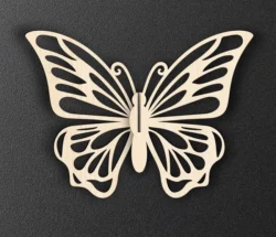 3D butterfly E0022884 file cdr and dxf pdf free vector download for Laser cut