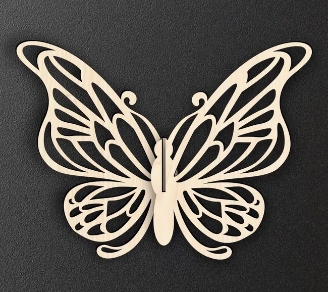 3D butterfly E0022887 file cdr and dxf pdf free vector download for Laser cut