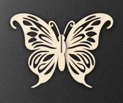 3D butterfly E0022888 file cdr and dxf pdf free vector download for Laser cut