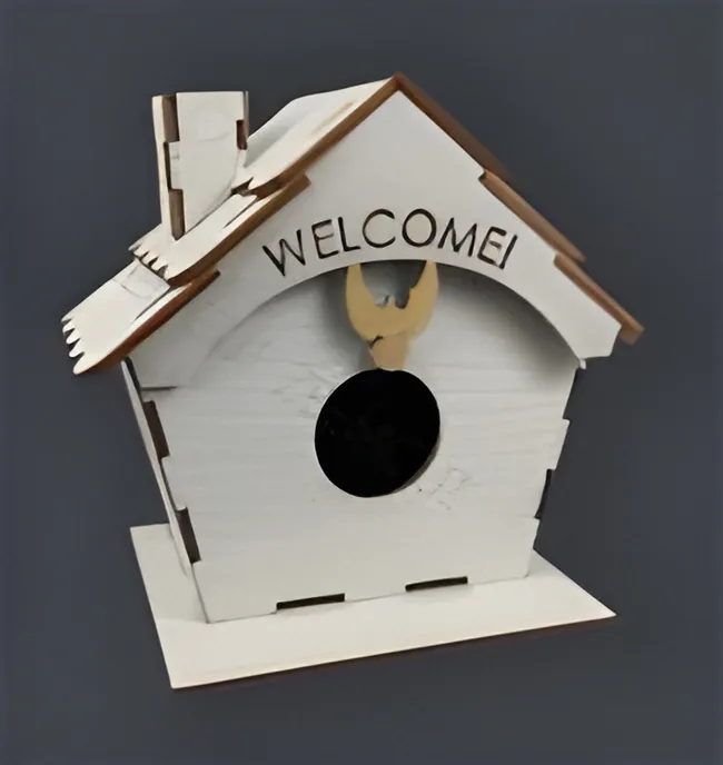 Bird house E0022915 file cdr and dxf pdf free vector download for Laser cut