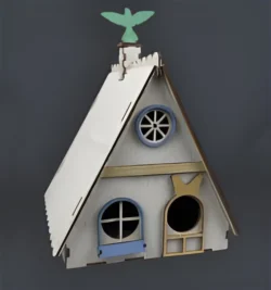 Bird house E0022916 file cdr and dxf pdf free vector download for Laser cut