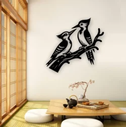 Bird woodpecker E0022957 file cdr and dxf pdf free vector download for laser cut plasma