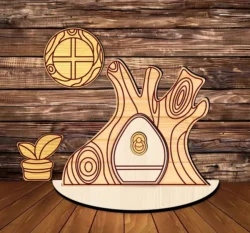 Fairy garden door E0022942 file cdr and dxf pdf free vector download for laser cut