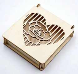 Gift box E0022698 file cdr and dxf pdf free vector download for Laser cut