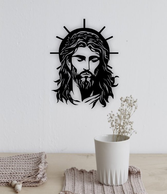 Jesus E0022670 file cdr and dxf pdf free vector download for Laser cut plasma