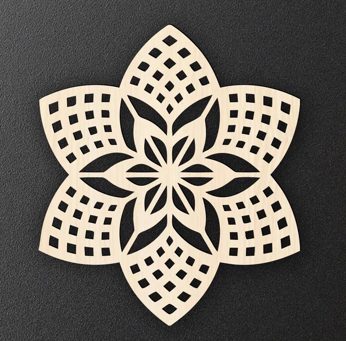 Mandala E0022722 file cdr and dxf pdf free vector download for Laser cut