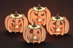 Pumpkin lantern E0022799 file cdr and dxf pdf free vector download for Laser cut