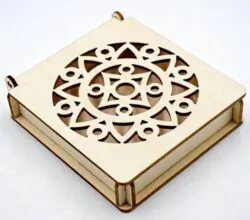 Round pattern gift box E0022701 file cdr and dxf pdf free vector download for Laser cut