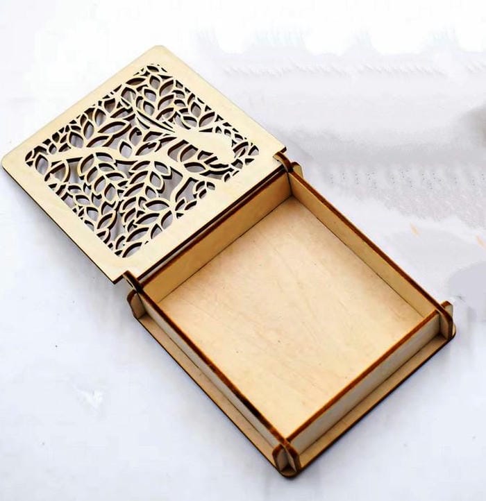 Square pattern gift box E0022700 file cdr and dxf pdf free vector download for Laser cut