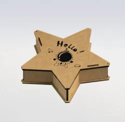 Star box E0022793 file cdr and dxf pdf free vector download for Laser cut