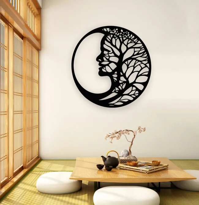 Tree of life wall decor E0022771 file cdr and dxf pdf free vector download for Laser cut plasma