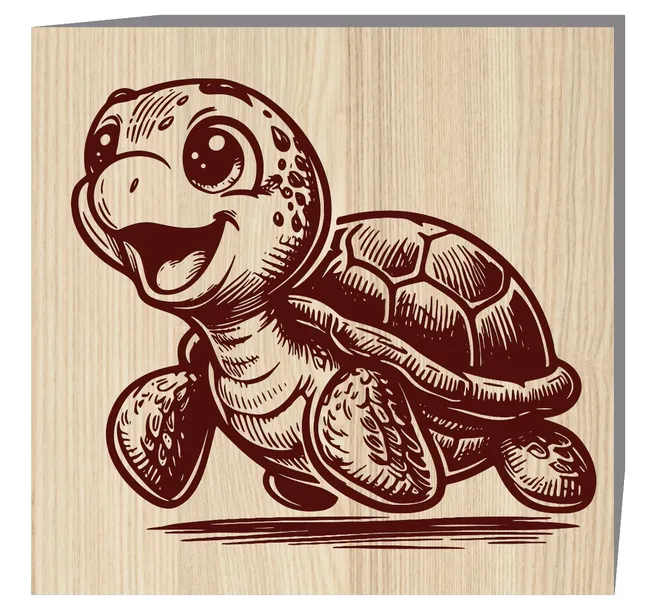 Turtle E0022935 file cdr and dxf pdf free vector download for laser engraving machines