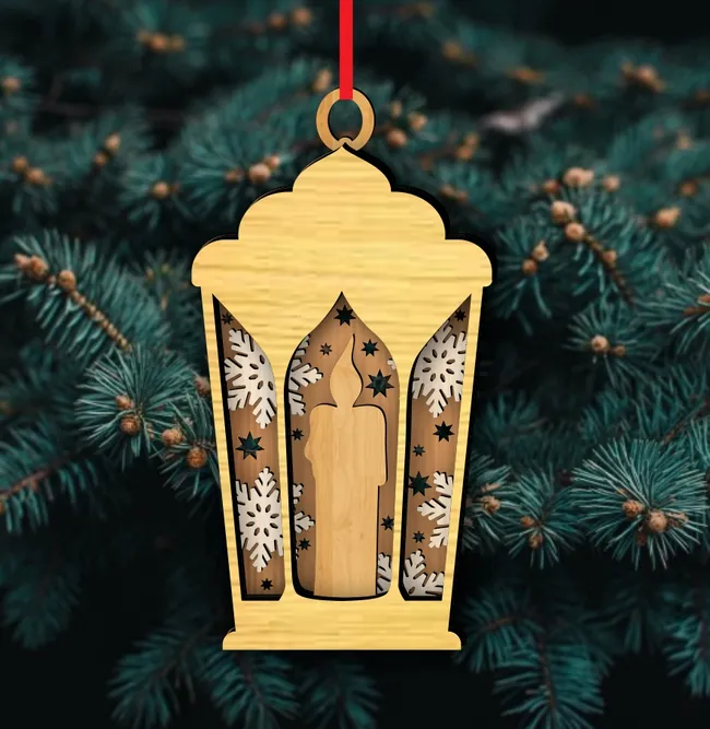 Christmas ornament E0023026 file cdr and dxf pdf free vector download for laser cut