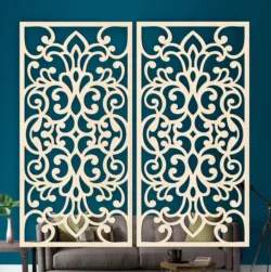 Design pattern panel screen E0023037 file cdr and dxf pdf free vector download for laser cut