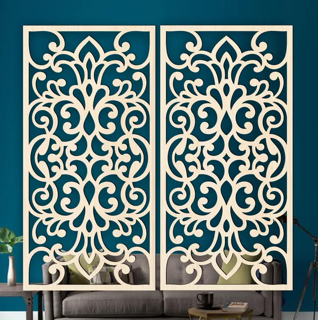 Design pattern panel screen E0023037 file cdr and dxf pdf free vector download for laser cut