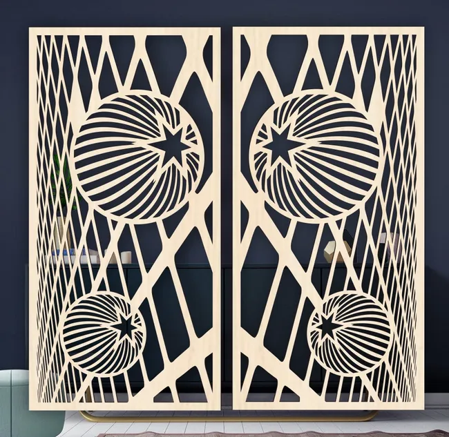 Design pattern panel screen E0023040 file cdr and dxf pdf free vector download for laser cut cnc