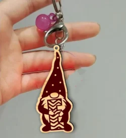 Gnome keychain E0023035 file cdr and dxf pdf free vector download for laser cut