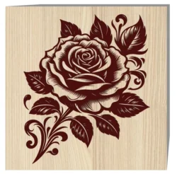 Rose E0023006 file cdr and dxf pdf free vector download for laser engraving machines