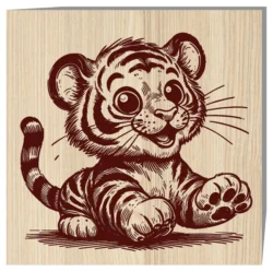 Tiger E0023010 file cdr and dxf pdf free vector download for laser engraving machines