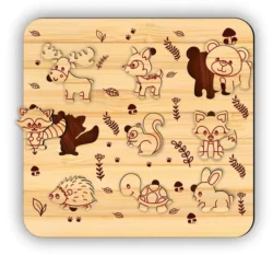 Animals puzzle E0023109 file cdr and dxf pdf free vector download for laser cut