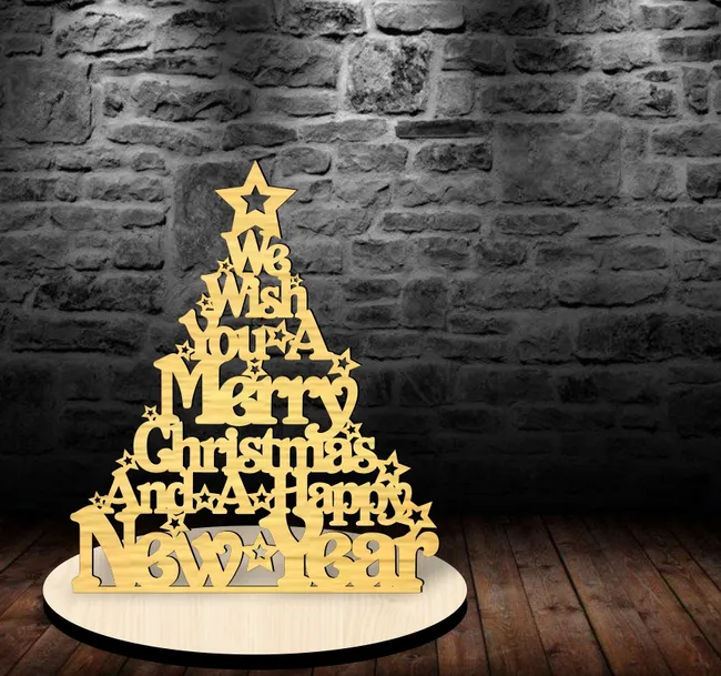 Christmas tree E0023055 file cdr and dxf pdf free vector download for laser cut