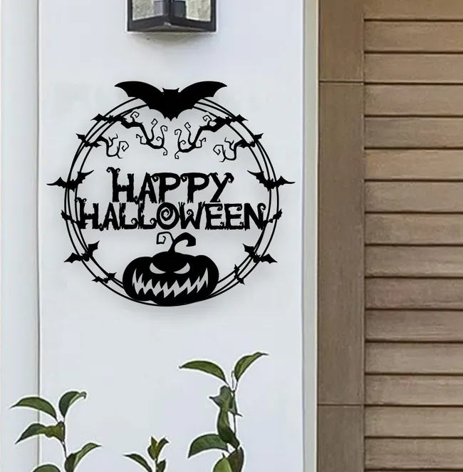 Halloween sign E0023096 file cdr and dxf pdf free vector download for laser cut plasma