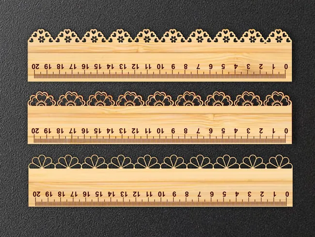 Lace ruler E0023086 file cdr and dxf pdf free vector download for laser cut