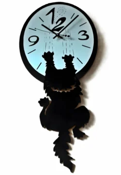 Cat wall clock file cdr and dxf free vector download for Laser cut CNC