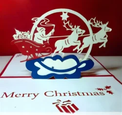 Christmas card E0012791 file cdr and dxf free vector download for laser cut