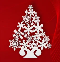 Christmas tree 2025 file cdr and dxf free vector download for Laser cut