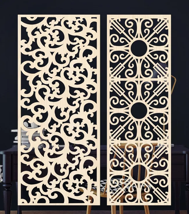 Design pattern panel screen AN00071327 file cdr and dxf free vector download for Laser cut CNC