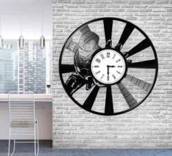 Iron man wall clock file cdr and dxf free vector download for Laser cut