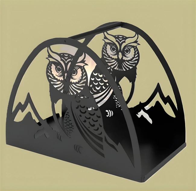 Log and owl file cdr and dxf free vector download for Laser cut