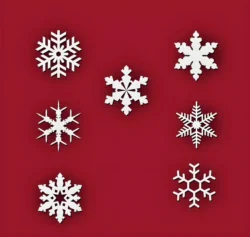 Snowflakes designs to decorate the Christmas tree