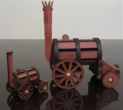 Stephenson’s Rocket 3D puzzle F0001000 file cdr and dxf free vector download for laser cut plasma