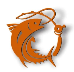 Tuna fishing club symbol E0005095 file cdr and dxf free vector download for laser cut