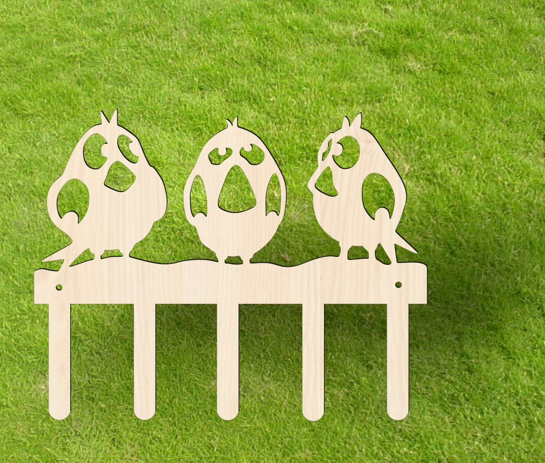 three birds vector