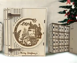 Advent Calendar E0023194 file cdr and dxf pdf free vector download for Laser cut