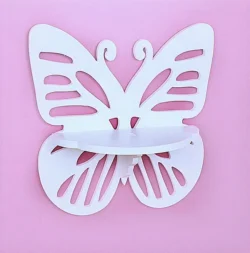 Butterfly wall shelf E1000129 free download vector file Laser cut and CNC cut wood