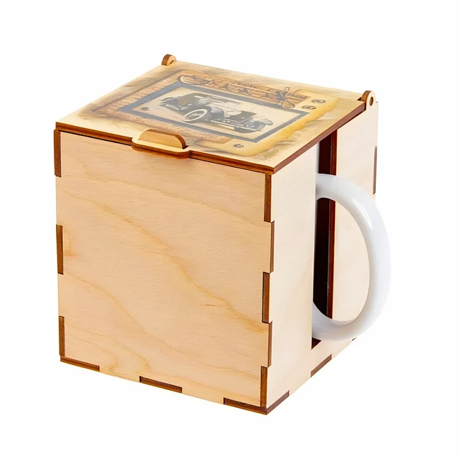 Christmas Gift Box For Mug E1000035 free download vector file Laser cut and CNC cut wood