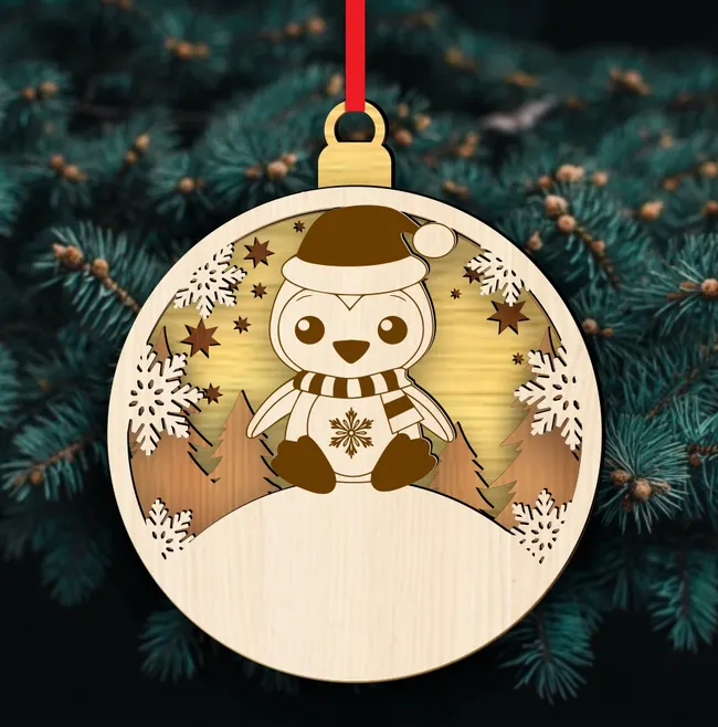 Christmas ball E0023200 file cdr and dxf pdf free vector download for Laser cut