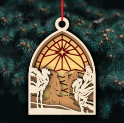 Christmas story ornament E0023232 file cdr and dxf pdf free vector download for Laser cut