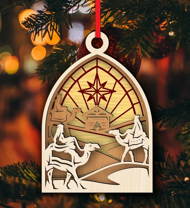 Christmas story ornament E0023234 file cdr and dxf pdf free vector download for Laser cut