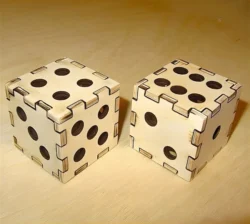 Dice box E1000039 free download vector file Laser cut and CNC cut wood