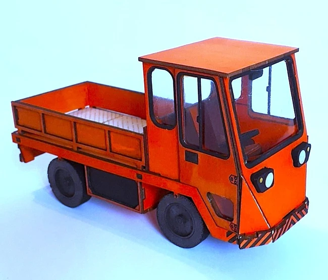 Electric Truck 3D Puzzle E1000009 Free download vector file Laser cut and CNC Cut Wood