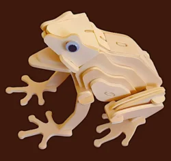 Frog 3D Puzzle E1000012 Free download vector file Laser cut and CNC Cut Wood