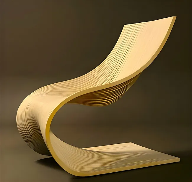 Parametric chair design E1000065 free download vector file Laser cut and CNC cut wood