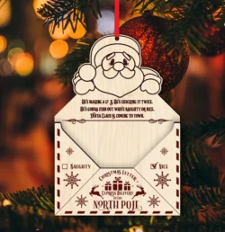 Santa Letter E0023178 file cdr and dxf pdf free vector download for Laser cut