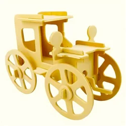 Steam Car 3D Puzzle E1000015 Free download vector file Laser cut and CNC Cut Wood