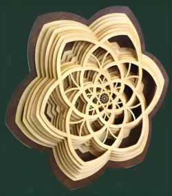 Wooden Mandala E1000109 free download vector file Laser cut and CNC cut wood